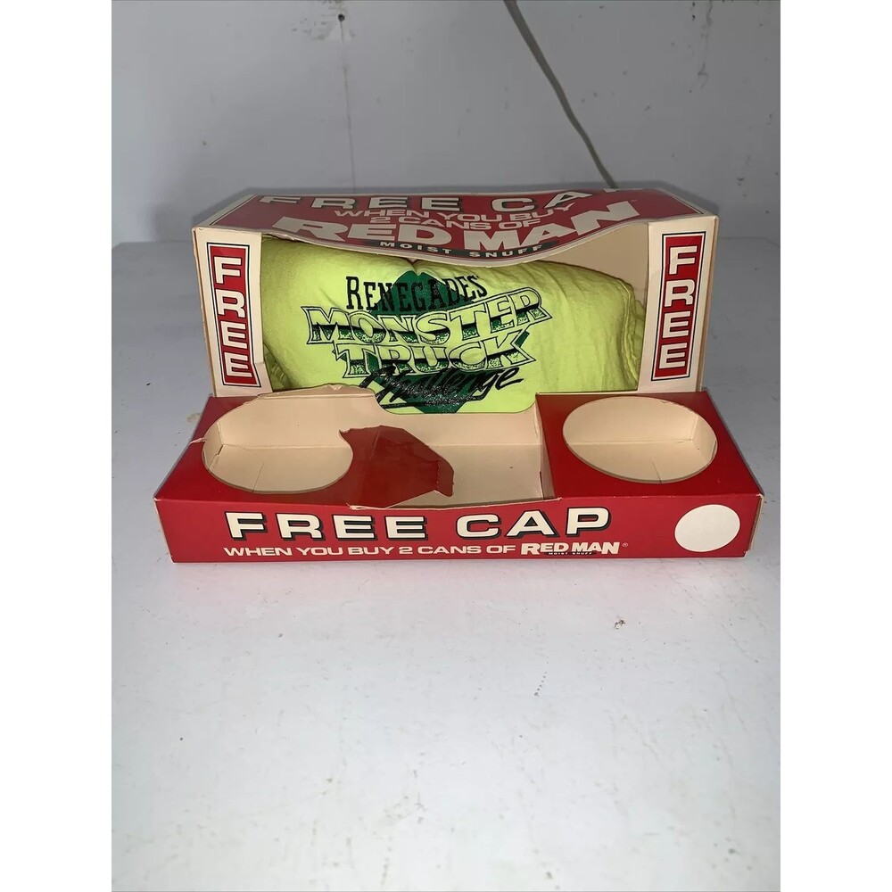 Vtg Renegade Monster Truck Challenge Neon Adjustable Snapback Hat USA RARE NIB